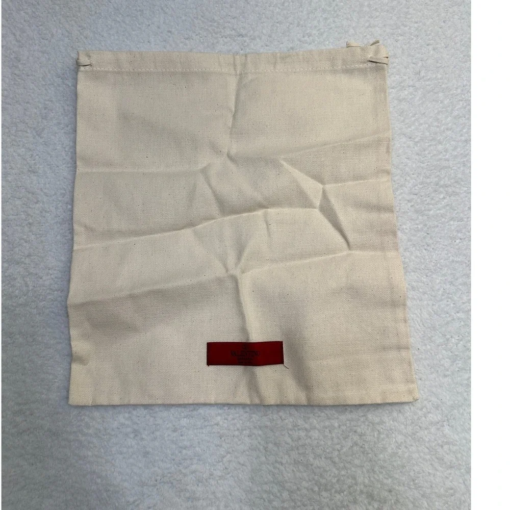 Valentino Garavani Dust Bag Pouch Canvas Drawstring Made in Italy-New no tags